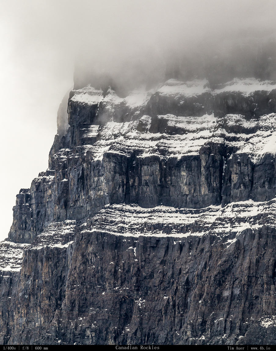 Snow Striped Peaks, a signature of the Canadian Rockies