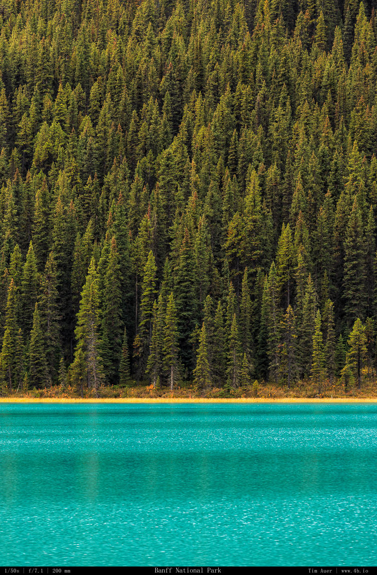 The blue of the Canadian Rockies...